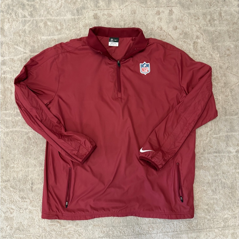 NFL Nike Shield Logo On-Field Apparel Quarter Zip- Men’s Medium
